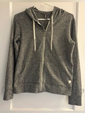 Vuori Womens Grey Marled Halo Performance Zip Up Hoodie Size XS